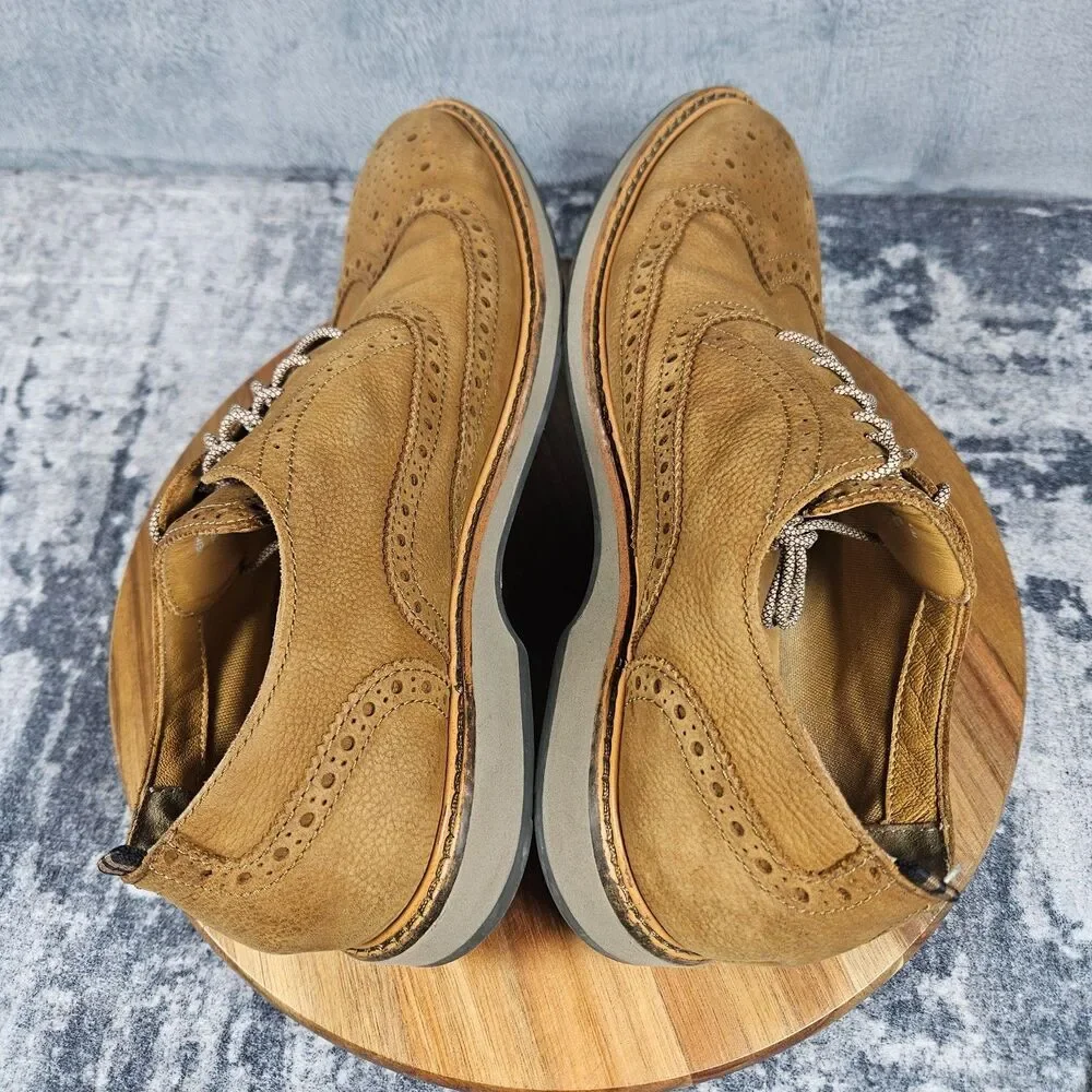 Cole Haan Morris Grand.Os Wingtip Oxford Brown Leather Dress Shoes Men’s 10 M